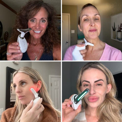 DERMALUX | 3'ü 1 Arada LED Yüz Masaj Aleti